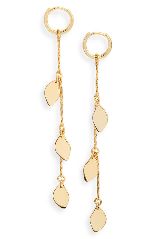 Jenny Bird Foil 14kt Golddipped Drop Earrings In High Polish Gold