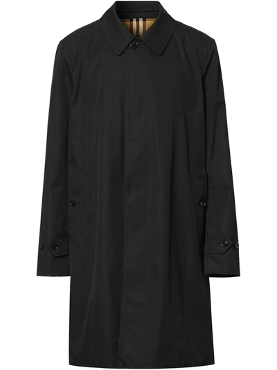 Burberry Pimlico Cotton-gabardine Overcoat In Black
