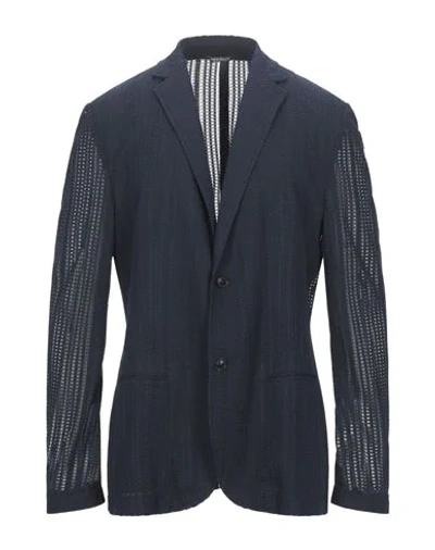 Daniele Alessandrini Suit Jackets In Dark Blue