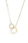 Nordstrom Infinity Link Short Necklace In Clear- Gold