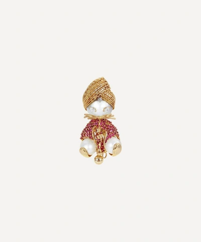 Kojis Gold Pearl And Ruby Sultan Brooch