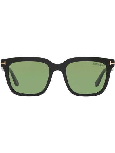 Tom Ford Square-frame Tinted-lens Sunglasses In Black