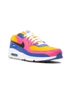 Nike Multicolor Air Max 90 Sneakers In University Gold/black/battle Blue