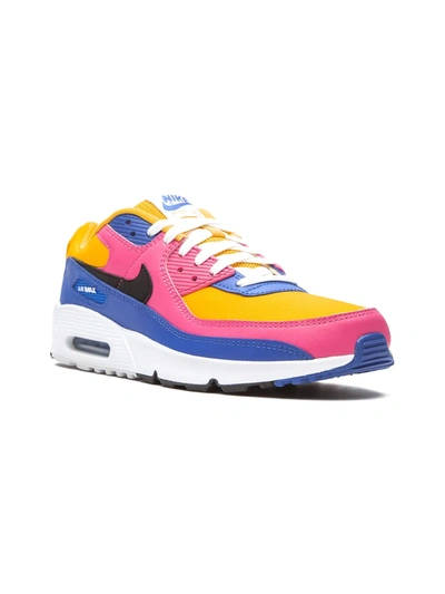 Nike Multicolor Air Max 90 Sneakers In University Gold/black/battle Blue