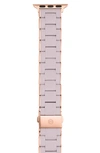 Michele Apple Watch Wrapped Silicone Bracelet Strap In Lilac