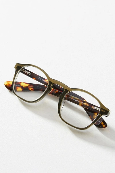 Anthropologie Roberta Reading Glasses In Green