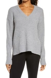 Ugg Cecilia V-neck Pullover Sweater In Grey