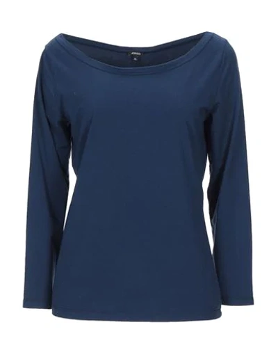 Aspesi T-shirts In Dark Blue