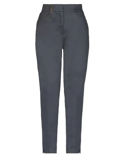 Peserico Pants In Steel Grey