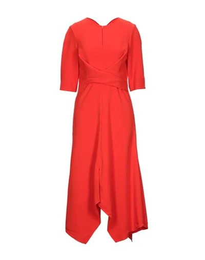 Dorothee Schumacher Midi Dresses In Red