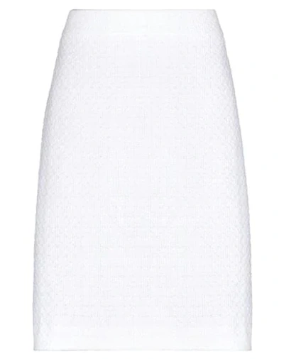 Boutique Moschino Midi Skirts In White