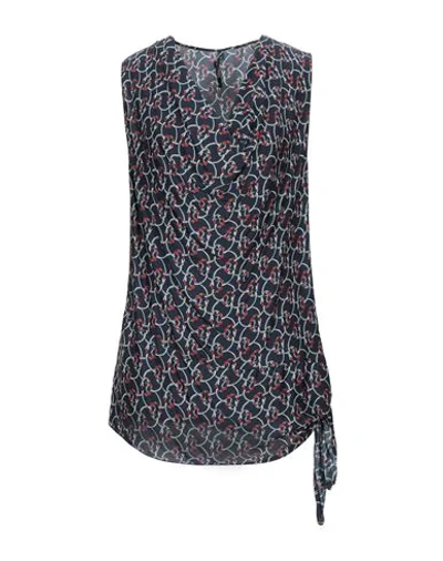 Manila Grace Tops In Blue