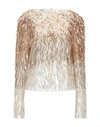 Alberta Ferretti Blouses In Gold