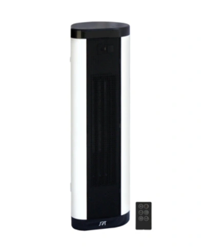 Spt Appliance Inc. Ptc Fan Tower/baseboard Style Heater With Remote In Black And White