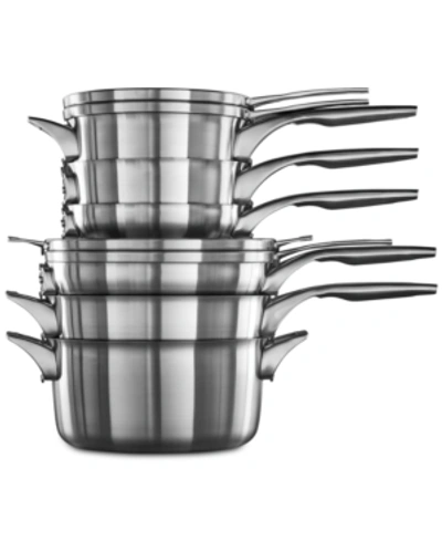 Calphalon Premier 10-pc. Space-saving Stainless Steel Cookware Set
