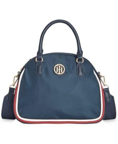 Tommy Hilfiger Alice Small Satchel In Navy