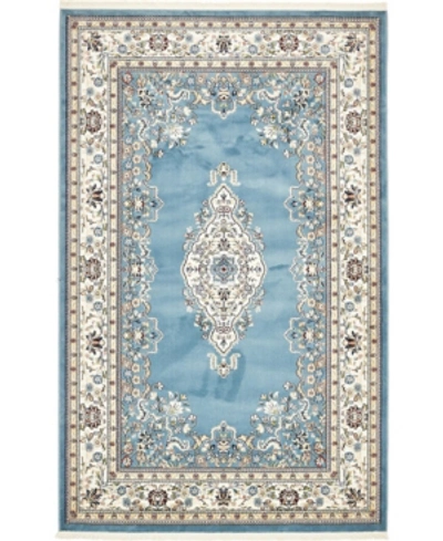 Bridgeport Home Zara Zar1 5' X 8' Area Rug In Blue