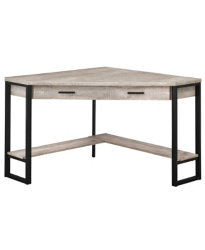 Monarch Specialties Computer Desk - 42" L Reclaimed Corner In Gray