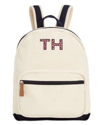 Tommy Hilfiger Pam Dome Backpack In Natural/navy