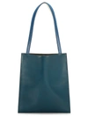 The Row Women's Leather Flat Tote In Teal
