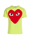 Comme Des Garçons Large Center Heart Graphic T-shirt In Green