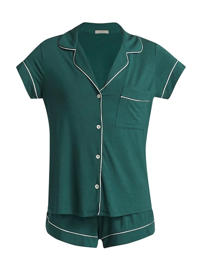 Eberjey Women's Gisele 2-piece Short Pajama Set In Evergreen