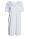 Hanro Women's Cotton Deluxe Short-sleeve Gown In White