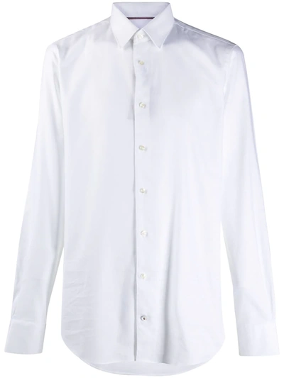 Tommy Hilfiger Brushed Long Sleeve Button Down Shirt In White