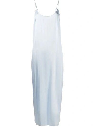 La Perla Spaghetti Strap Dress In Blue