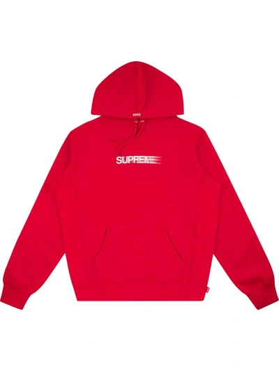 Supreme Motion Logo Hoodie In Red