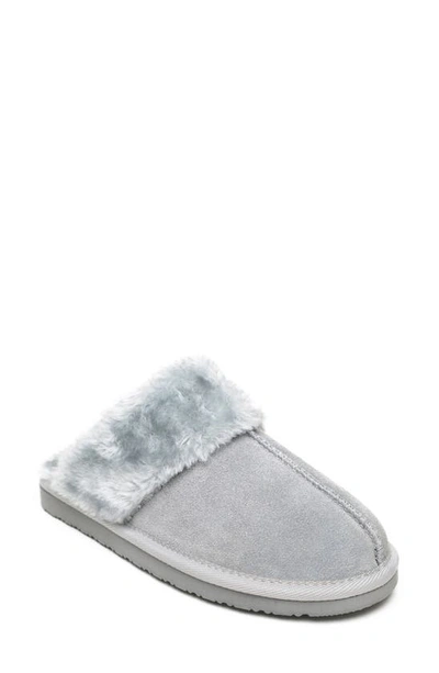Minnetonka Women's Chesney Slide Slippers Women's Shoes In Ice Gray
