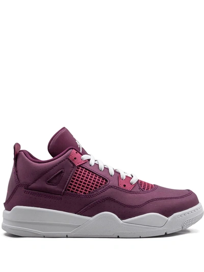 Nike Kids' Air Jordan 4 Retro Trainers In Purple