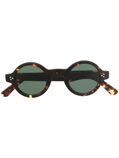 Lesca Burt Round-frame Sunglasses