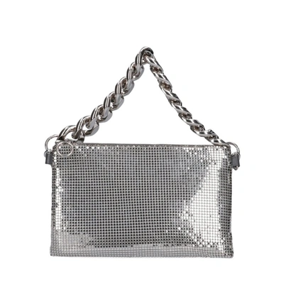 Kara Chainmail Shoulder Bag In Silver