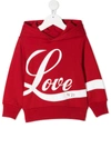 N°21 Kids Hoodie For For Boys And For Girls In Red