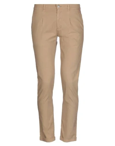Grey Daniele Alessandrini Pants In Camel