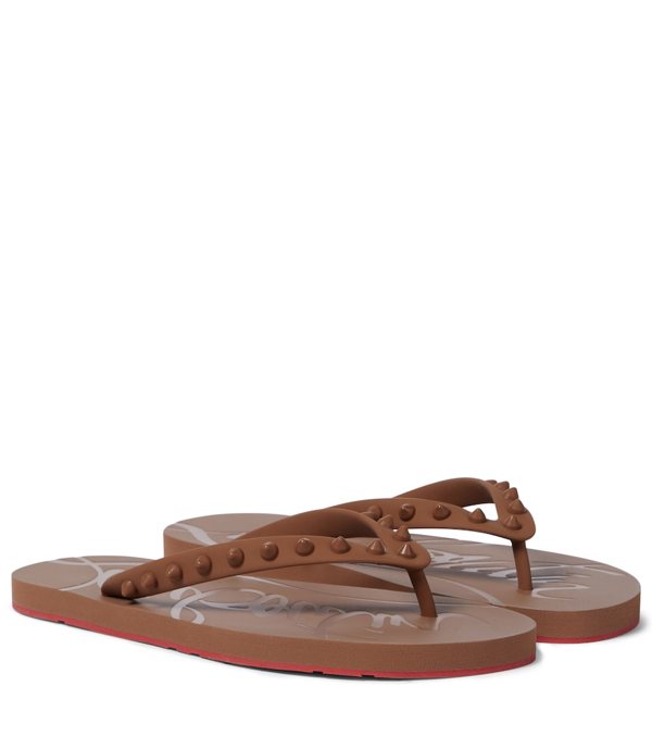 louboutin thong sandals