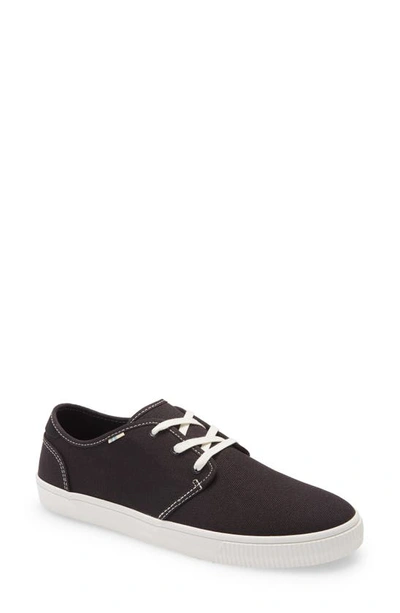 Toms Carlo Low Top Sneaker In Black