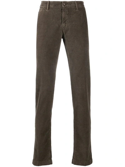 Jacob Cohen Bobby Corduroy Chinos In Brown