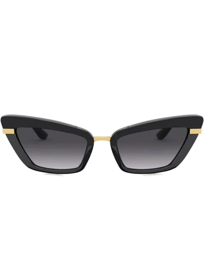 Dolce & Gabbana Cat-eye Frame Sunglasses In Black