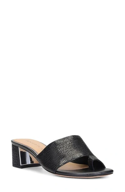 Donald Pliner Melros Slide Sandal In Black Leather