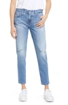 Ag Ex Boyfriend High Rise Cropped Slim Jeans In 16 Years Hudson