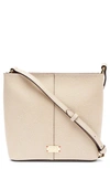 Frances Valentine Small Fin Leather Crossbody Bag In Oyster