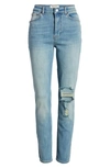 Reformation High & Skinny Crop Jeans In Cyprus Destroyed