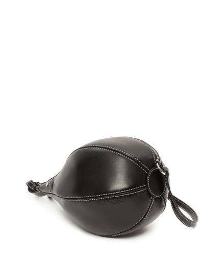 Jw Anderson Small Punch Leather Crossbody Bag In Black