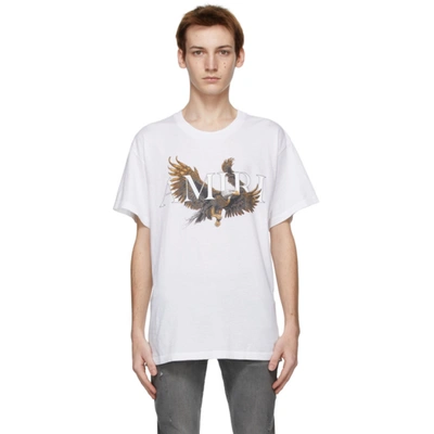Amiri Eagle-print Cotton-jersey T-shirt In White