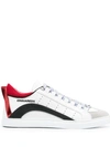 Dsquared2 New 551 Leather, Rubber & Suede Sneakers In White