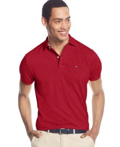 Tommy Hilfiger Men&#039;s Classic-fit Ivy Polo In Mars Red Heather