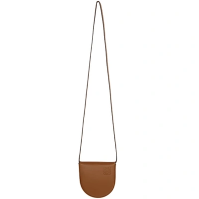 Loewe Small Heel Leather Shoulder Bag In 2530 Tan