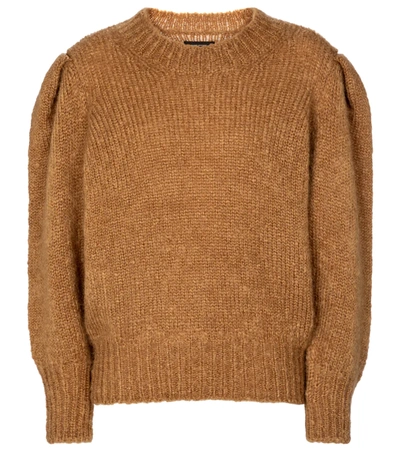 Isabel Marant Emma Mohair And Wool-blend Sweater In Beige